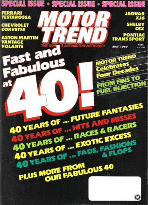 MOTOR TREND 1989 MAY - CRX Si, 240SX, XJ6, SHELBY CSX